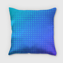 Подушка квадратная Blue gradient, цвет: 3D-принт