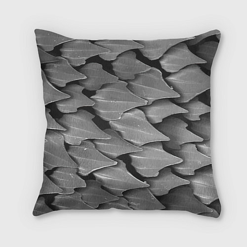 Подушка квадратная Кожа акулы - броня / 3D-принт – фото 2