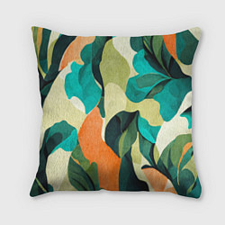 Подушка квадратная Multicoloured camouflage, цвет: 3D-принт