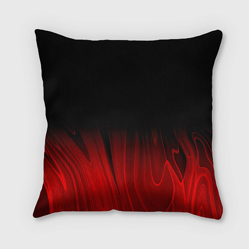 Подушка квадратная Disturbed red plasma / 3D-принт – фото 2