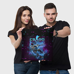 Подушка квадратная CS GO - Skin, цвет: 3D-принт — фото 2