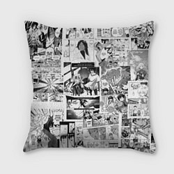 Подушка квадратная Manga style - страницы, цвет: 3D-принт