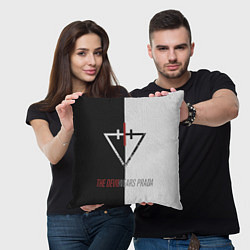 Подушка квадратная The Devil wears prada - Логотип, цвет: 3D-принт — фото 2