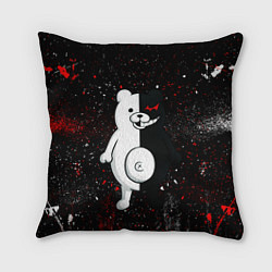 Подушка квадратная Monokuma paint, цвет: 3D-принт