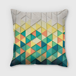 Подушка квадратная Мозаичный градиент, цвет: 3D-принт