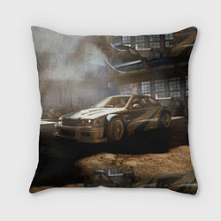 Подушка квадратная Nfs most wanted bmw, цвет: 3D-принт