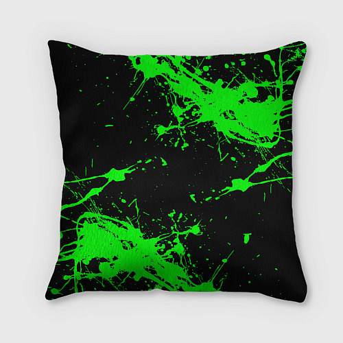 Подушка квадратная Minecraft neon green / 3D-принт – фото 2
