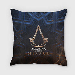 Подушка квадратная Assassins creed mirage logo, цвет: 3D-принт