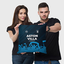 Подушка квадратная Aston Villa legendary форма фанатов, цвет: 3D-принт — фото 2