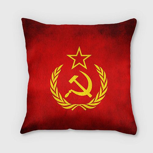 Подушка квадратная СССР - старый флаг / 3D-принт – фото 2