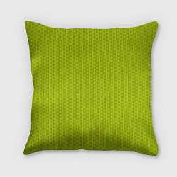 Подушка квадратная Зеленый горошек абстракция, цвет: 3D-принт
