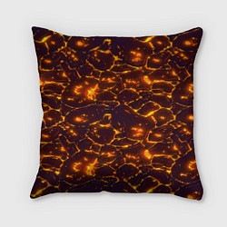Подушка квадратная Раскалённый камуфляж, цвет: 3D-принт