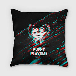 Подушка квадратная Poppy Playtime в стиле glitch и баги графики на те, цвет: 3D-принт