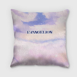 Подушка квадратная Evangelion sky clouds, цвет: 3D-принт