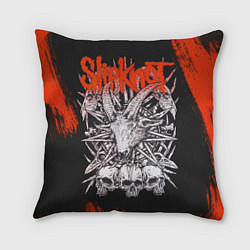Подушка квадратная Slipknot черепа, цвет: 3D-принт