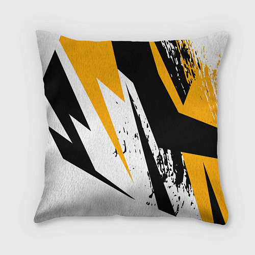 Подушка квадратная Гоночная абстракция / 3D-принт – фото 2