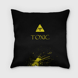 Подушка квадратная TOXIC - Биологическая опасность, цвет: 3D-принт