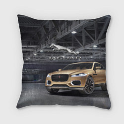 Подушка квадратная Jaguar - зачётное точило!, цвет: 3D-принт