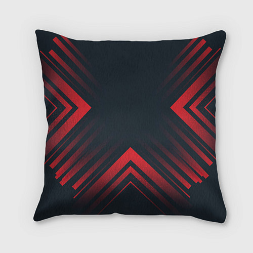 Подушка квадратная Красный символ Need for Speed на темном фоне со ст / 3D-принт – фото 2
