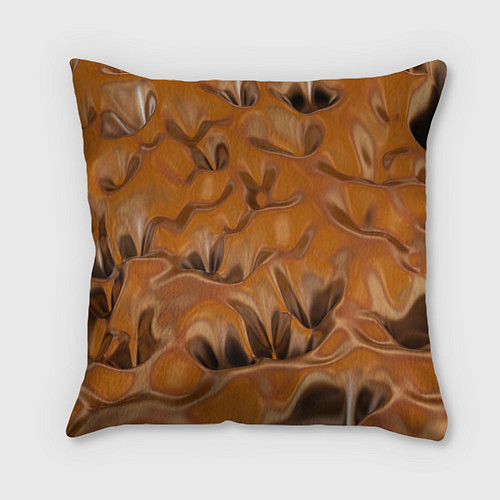 Подушка квадратная Шоколадная лава / 3D-принт – фото 2