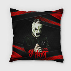 Подушка квадратная Slipknot black & red