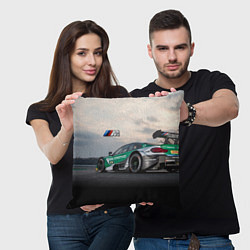 Подушка квадратная BMW M Power - Racing team - Motorsport, цвет: 3D-принт — фото 2