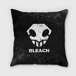 Подушка квадратная Bleach с потертостями на темном фоне, цвет: 3D-принт