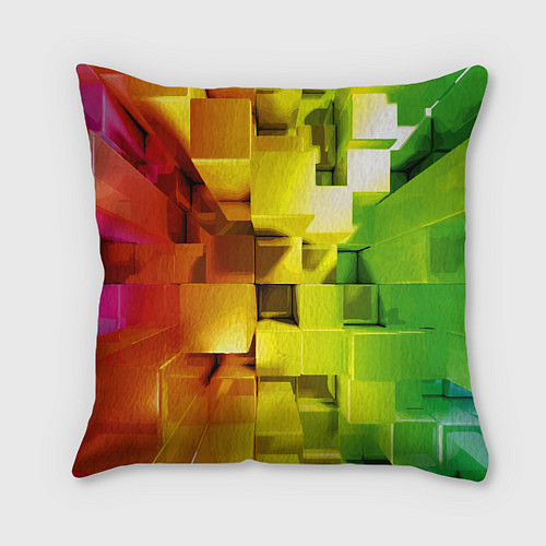 Подушка квадратная Minecraft - Мастер Чиф / 3D-принт – фото 2