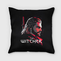 Подушка квадратная Witcher art, цвет: 3D-принт