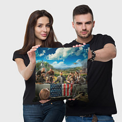 Подушка квадратная Far Cry, цвет: 3D-принт — фото 2