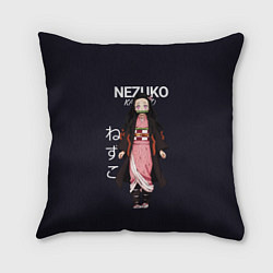 Подушка квадратная Клинок, рассекающий демонов аниме - Незуко Камадо, цвет: 3D-принт