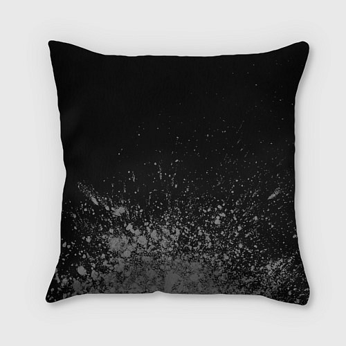 Подушка квадратная Елена - в красной рамке на темном / 3D-принт – фото 2