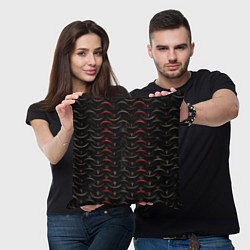 Подушка квадратная Кольчуга HARD, цвет: 3D-принт — фото 2