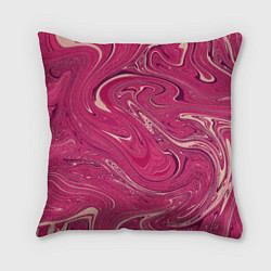 Подушка квадратная Яркая волна, цвет: 3D-принт