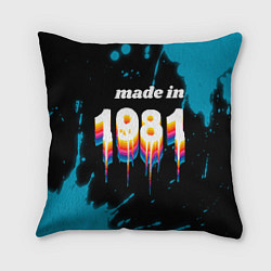 Подушка квадратная Made in 1981: liquid art, цвет: 3D-принт