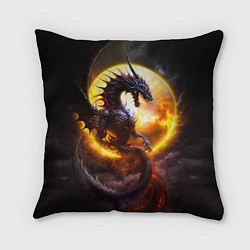 Подушка квадратная Звездный дракон, цвет: 3D-принт