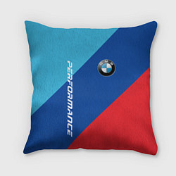 Подушка квадратная Bmw - m colors, цвет: 3D-принт