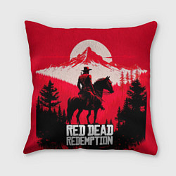 Подушка квадратная Red Dead Redemption, mountain, цвет: 3D-принт