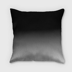 Подушка квадратная От черного к белому, цвет: 3D-принт