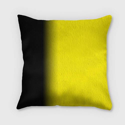 Подушка квадратная И черный и желтый / 3D-принт – фото 2