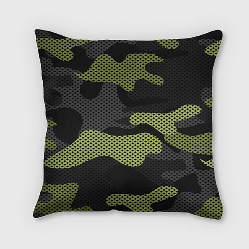 Подушка квадратная Камуфляж яркий / 3D-принт – фото 2