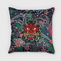 Подушка квадратная Irazumi devil и волны