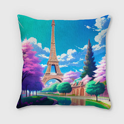 Подушка квадратная Весенний Париж