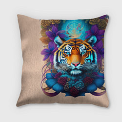 Подушка квадратная Tiger tattoo - irezumi - art