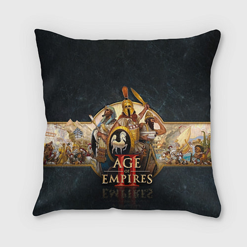 Подушка квадратная Age of Empires Эпоха империй / 3D-принт – фото 2