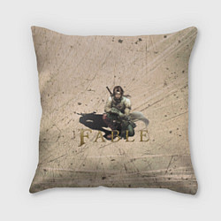 Подушка квадратная Fable II Герой Глушвилля, цвет: 3D-принт