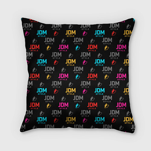 Подушка квадратная JDM neon style / 3D-принт – фото 2