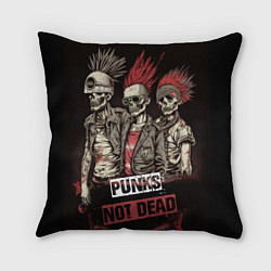 Подушка квадратная Punks not dead