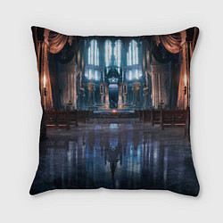 Подушка квадратная Dark Souls III - Зал, цвет: 3D-принт