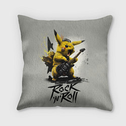Подушка квадратная Пикачу рокер, цвет: 3D-принт